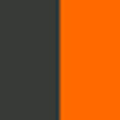 Charcoal / Orange Crush